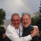 Illustration for article titled Werner Herzog and Errol Morris took a lovely photo while hugging beneath a rainbow